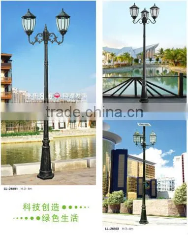 3M/4M outdoor LED garden solar light pole IP65