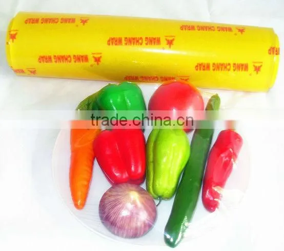 plastic cling film ,PVC film for food wrap film from wangjiang