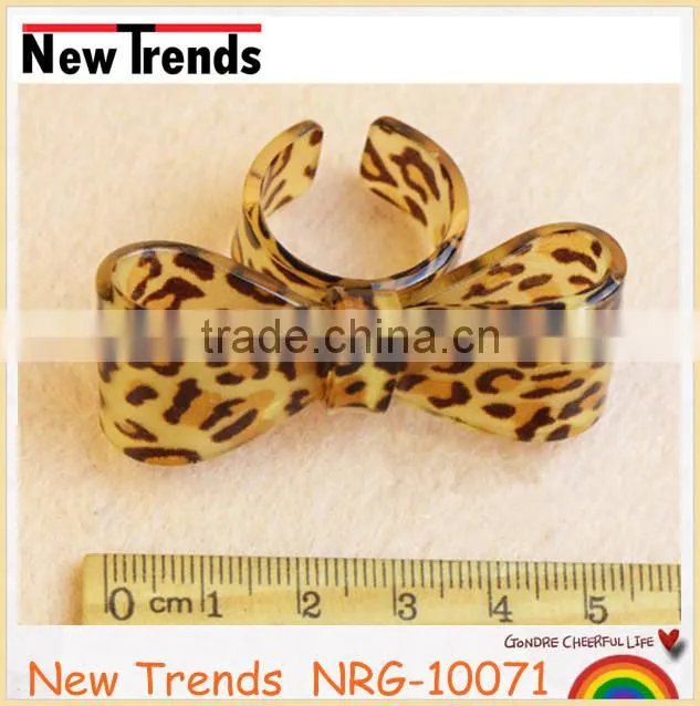 2014 animal leopard print engagement rings