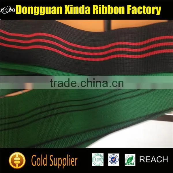 Wholesale High Strentch Customized Elastic Furniture Webbing Straps