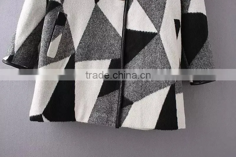 wholesale clothing one button floral print coat