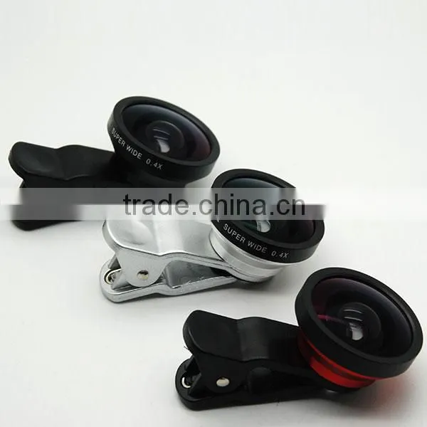 universal clip Lens Super Wide Angle Lens 0.4X for Mobile Phone