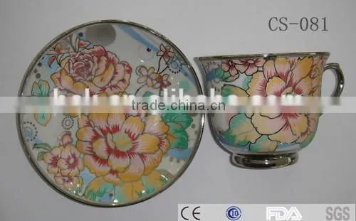 Ceramic material and eco-friendly bulk China tea cup and saucer