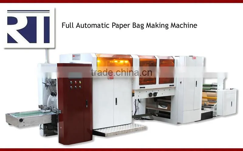 Full Automatic V bottom Paper Bag Making Machine