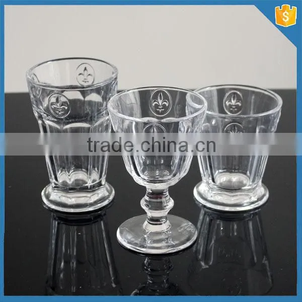 LXHY-T063 Fleur de lis design murano drinking glass wine glass