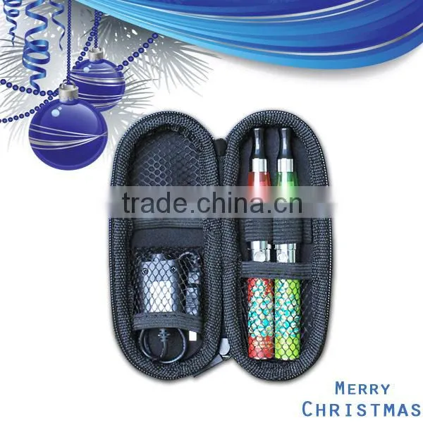 2014 hottest Dovic Ego leather case ecigarette portable charger case