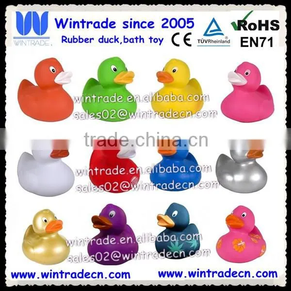 PVC Plastic Type High Quality Floating Race Yellow Duck