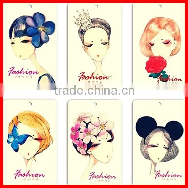 Modern Designed Colorful Gentlewomanly Printed Paper Hang Tags for Dress For Sale