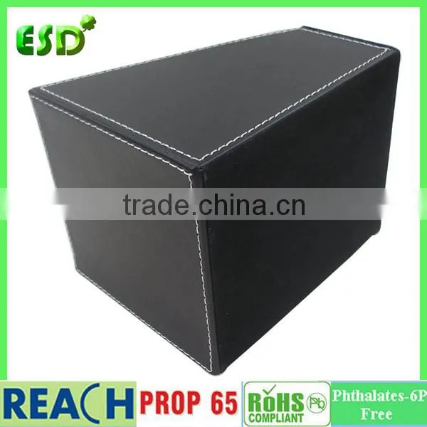 PU Leather Desktop Storage Box for Remote Control Mobile Phone Cosmetics Office Supplies Holder Collection Desk Organizer