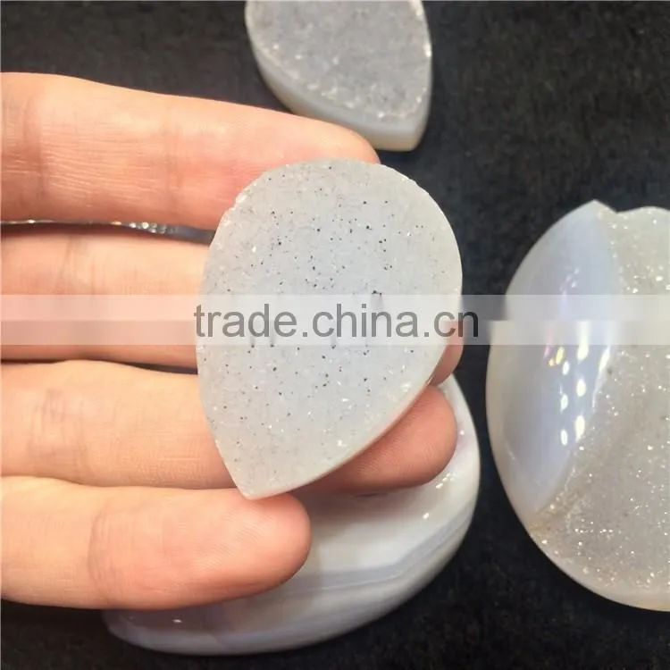 Natural Agate Geode Slices Wholesale Crystal Heart Stone