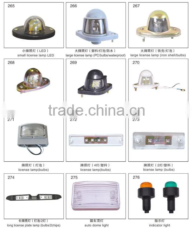 Newest direct factory price motorcycle lamp for truck license plate lamp