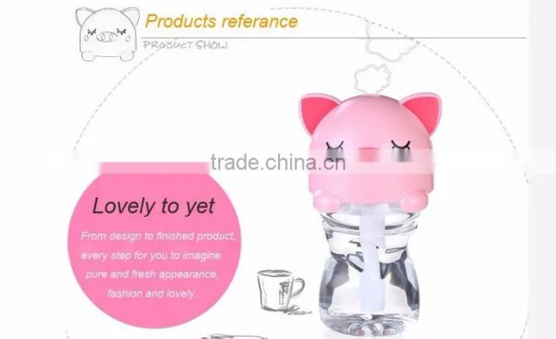 DC5V USB Office Ultrasonic Mini Portable cartoon shaped humidifier
