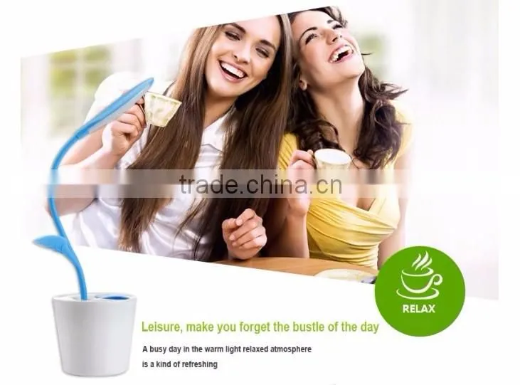exquisite pen container design electronic LED desk lamp