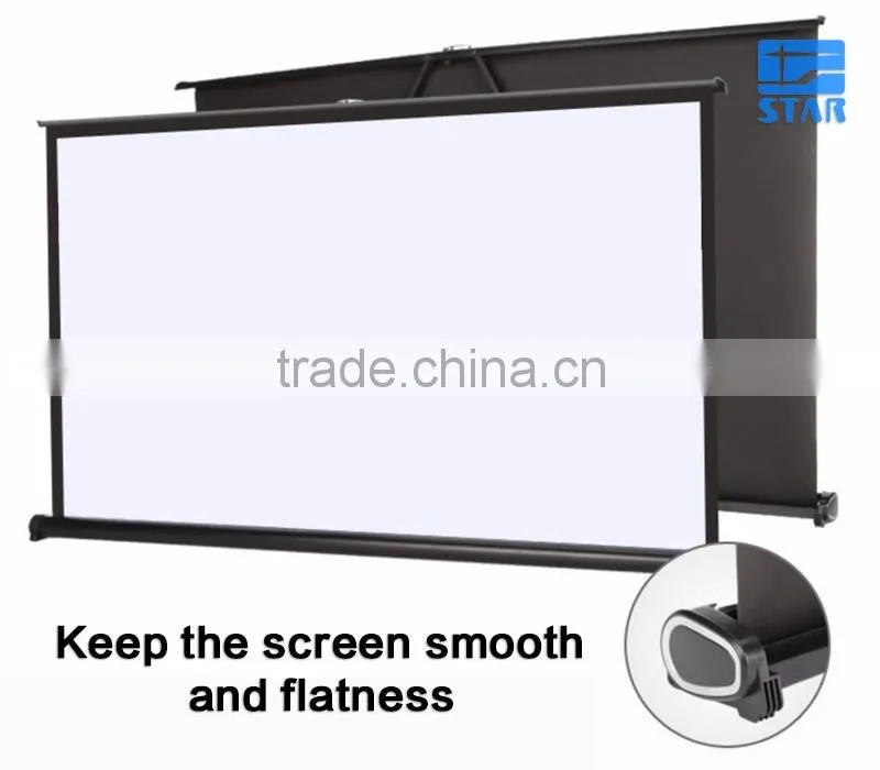 High End H40 40 inch 16:9 Portable Outdoor Foldable Hanging / Desk / Table Projector Screen, mini pull up screen
