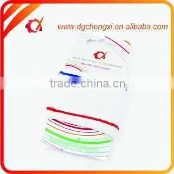 Sports 100%Cotton Wristband Customized Sweatband