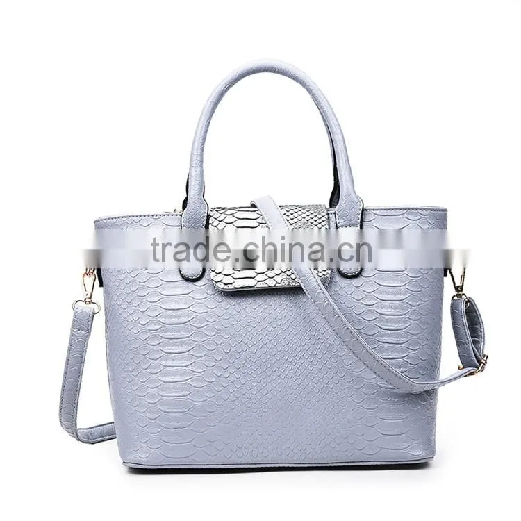 Hot Sell PU leather Material patent Leather Logo Handbag For Weekend