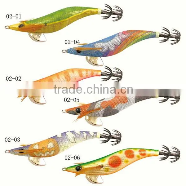 Squid Jig Lures Wood Fishing Lures