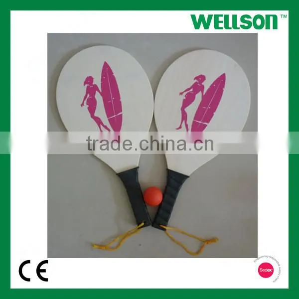 3 layers wooden beach rackets