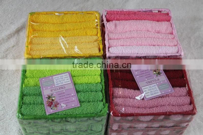New spring lovely terry cotton basket towel,gift towel,face towel