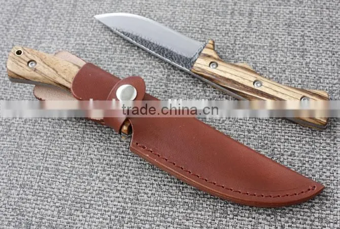 OEM fixed knife handmade with wood handle UD50088
