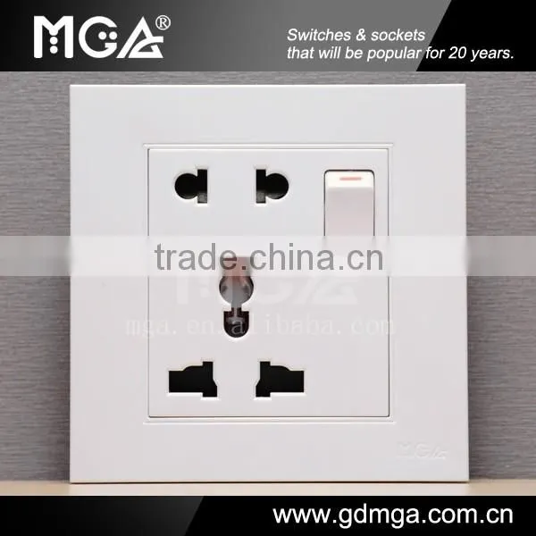 Earthing 13A multi socket / wall switch socket