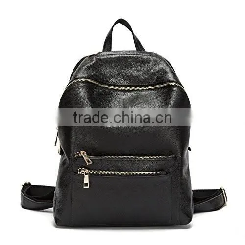 Women Genuine Cow Leather Daily Casual Backpack Handbag