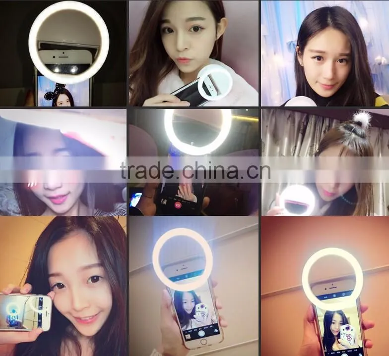 Universal Smartphone Portable Camera Light Led Selfie Case 2016 New Products