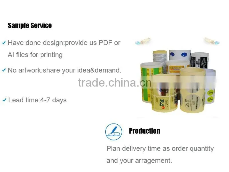 China Supplier Custom Self Adhesive Waterproof Battery Labels Stickers