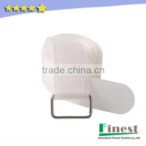 Hook and Loop book strap With metal Buckle