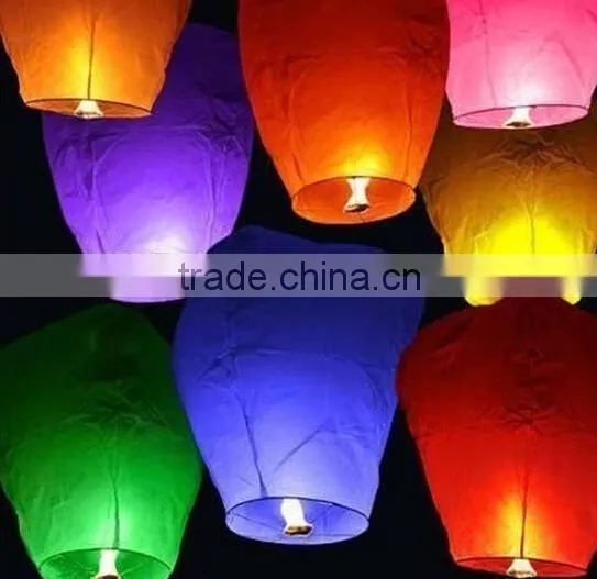 Sky Lanterns Paper Fire Candle / Flying Party Lamp / fly papaer lantern