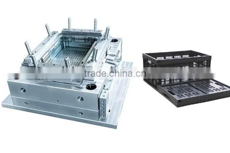 Taizhou New Plastic Folding Container With Lid Mould,Plastic Folding Box Mould