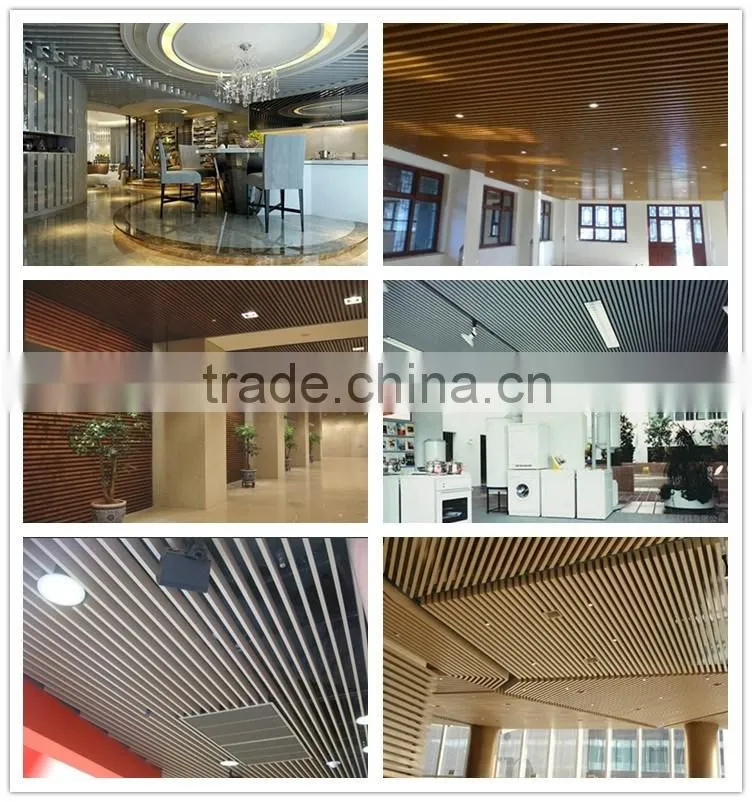 70*70*0.8Thickness sound-absorbing aluminum baffle ceiling tiles