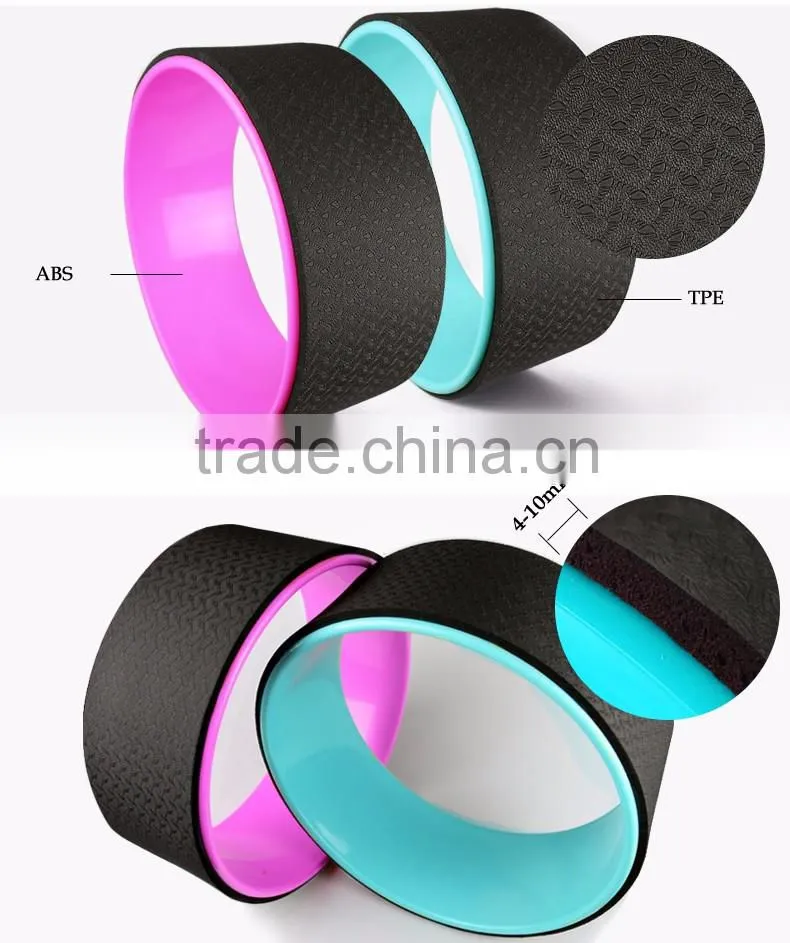 Trending hot products yoga wheel with customized color , abs yoga wheel , exercise fitness yoga wheel