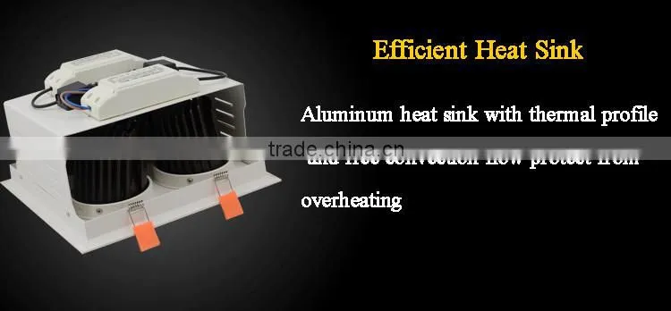 Gimble 4 heads Square LED COB Downlight