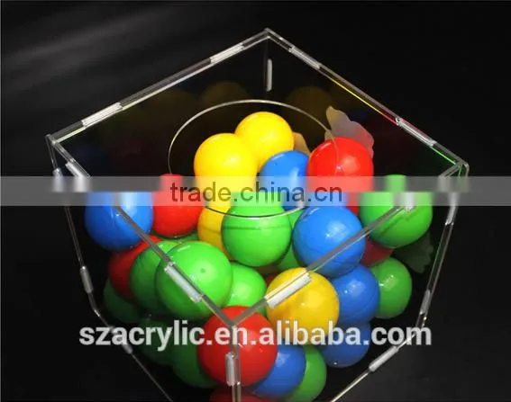 Acrylic Lucky Draw box 20cm*20cm*20cm
