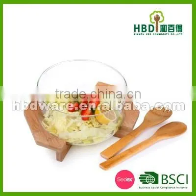 High quality glass bowl,glass salad bowl set,glass salad bowl wholesale