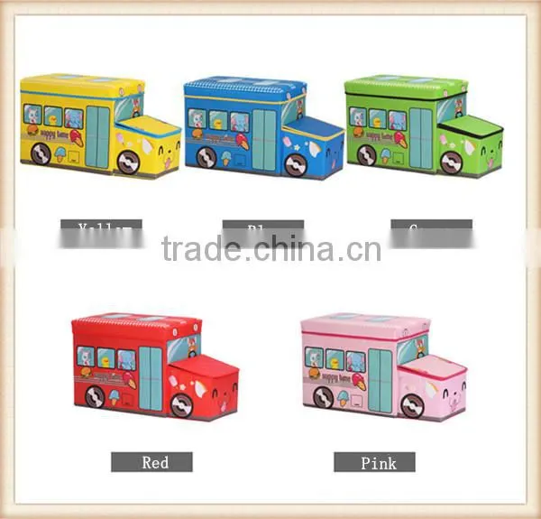 Happy car style storage box storage stool