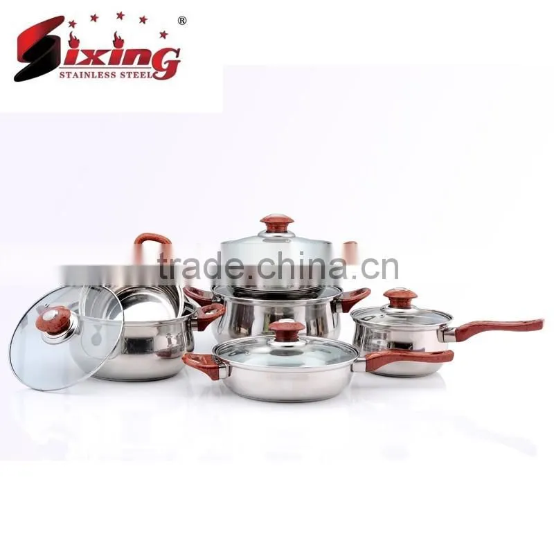Hot Sale 12pcs Stainless Steel Cookware Set / Stockpot