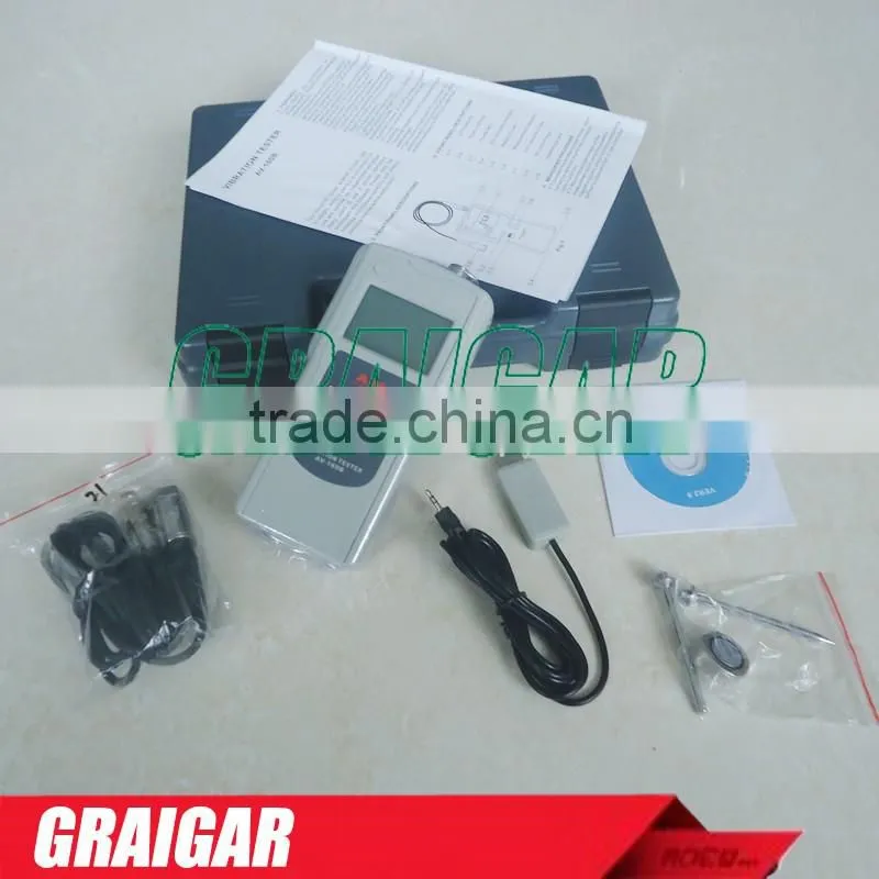 Vibration Tester AV-160B Portable Vibration Meter software and USB cable