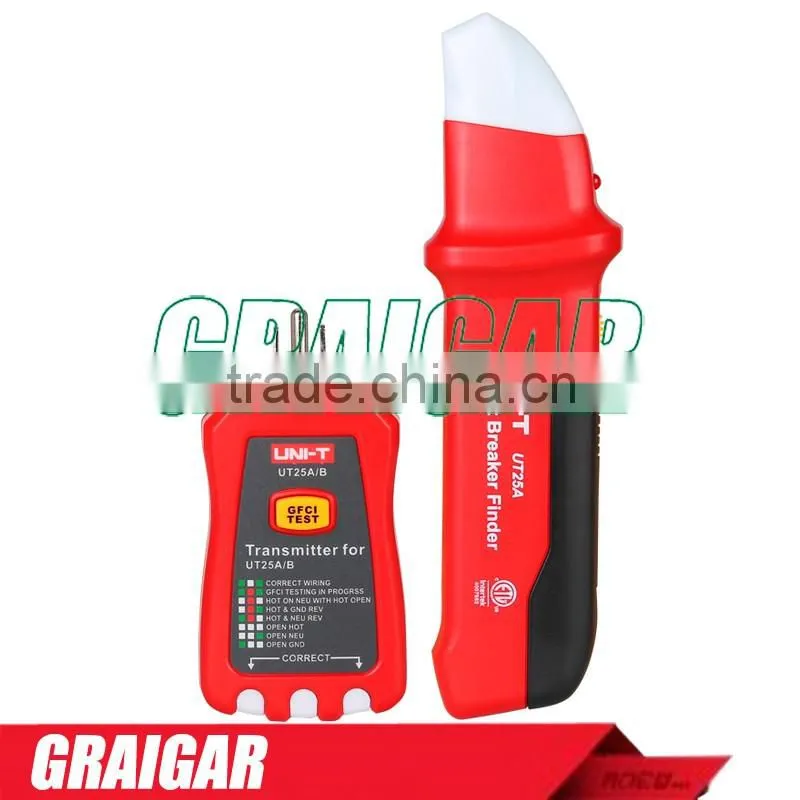 UNI-T UT25A Professional Automatic Circuit Breaker Finder Socket Tester Electrician Diagnostic-tool with LED Indicator