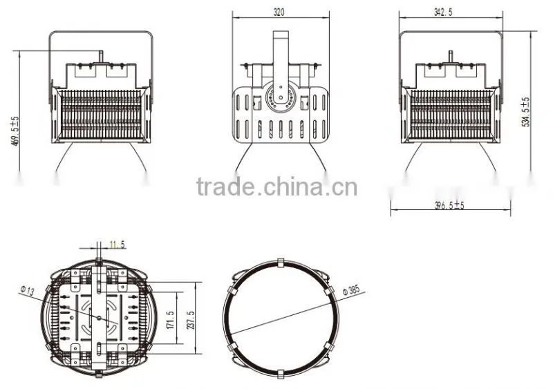 400W LED High Bay Light Led Industrial Application Mining Lamp