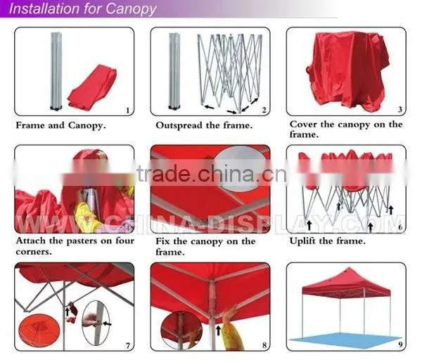 Advertising easy pop up outdoor tent full color print tent