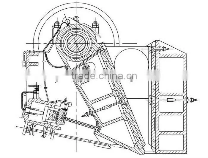 China factory iron ore diesel engine jaw crusher