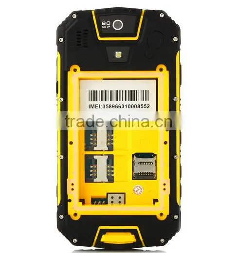 4700mAh Snopow M9 Smartphone PTT Walkietalkie IP68 MTK6589 4.5 Inch Android 4.2