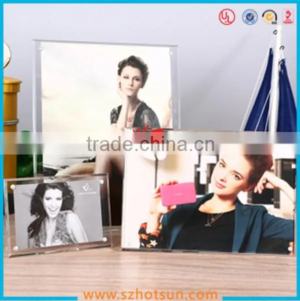 2016 acrylic wholesale photo frame high quality acrylic magnetic photo frame