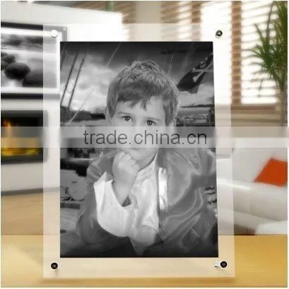 A4 transparent picture frame with srew fittings
