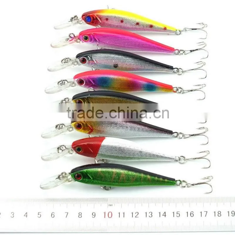 3D Lifelike Eyes Fishing Minnow Lures 8 Colors 10.1cm 9.36g High Quality Artficial Plastic Wobbler Hard Bait