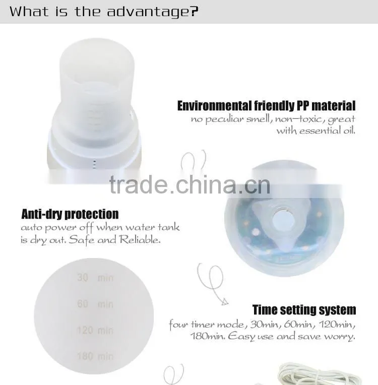ultrasonic diffuser humidifier / aromatherapy air diffuser / electric oil aroma diffuser