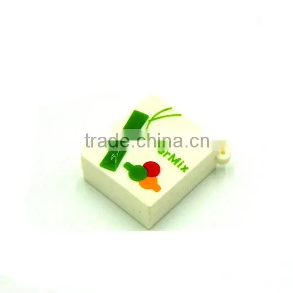3D rubber house shaped keychain