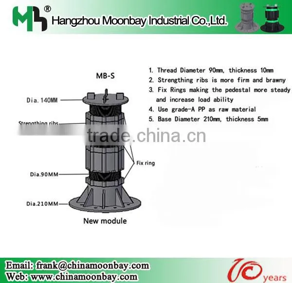self leveling pedestal system